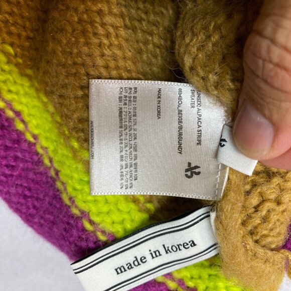 Andersson Bell Oversized Sweater Womens S Multicolor Jumper Alpaca Wool Pullover - Picture 8 of 14